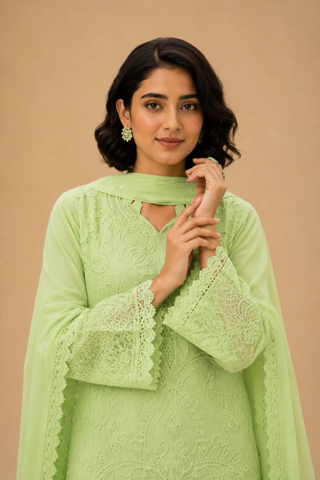 chikankari suit design