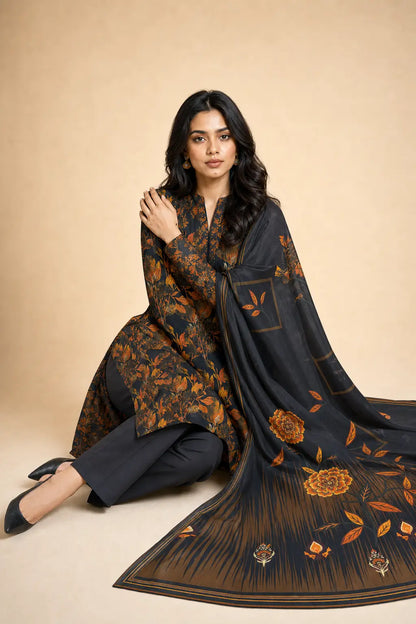 Alkaram Lawn Sale 3-Pc Printed