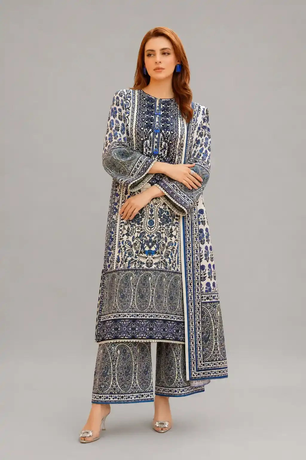 Luxury Lawn Design Printed