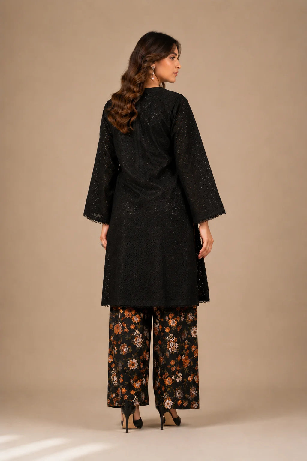 Pakistani Part Wear Dress in Black