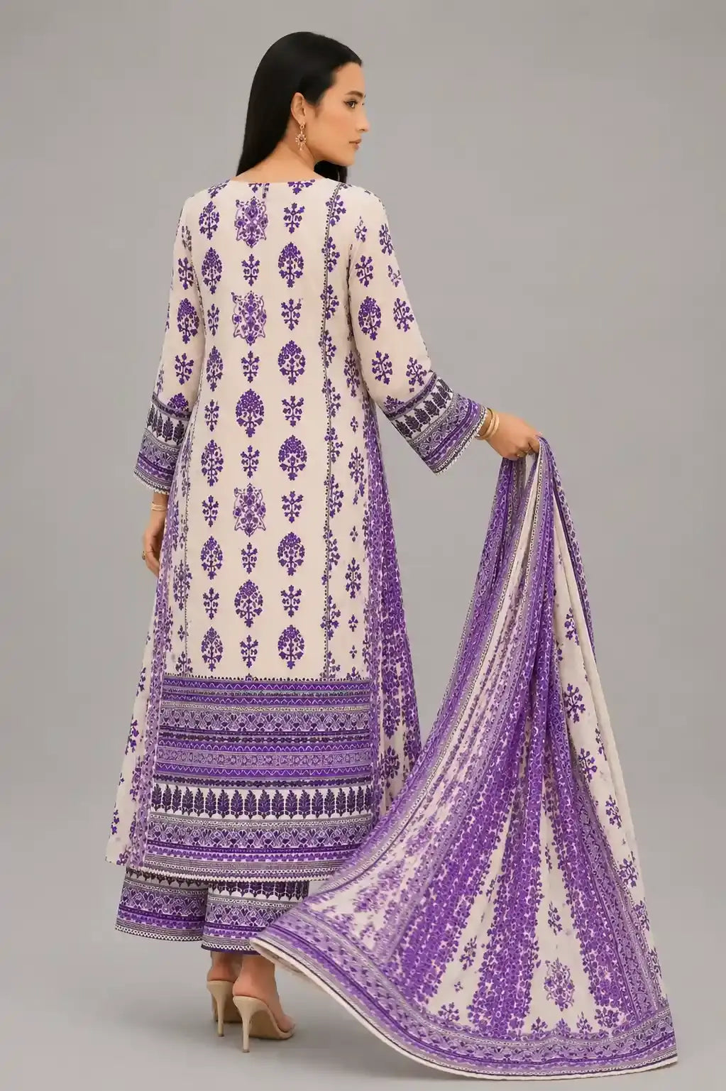 Purple Dress Back Side